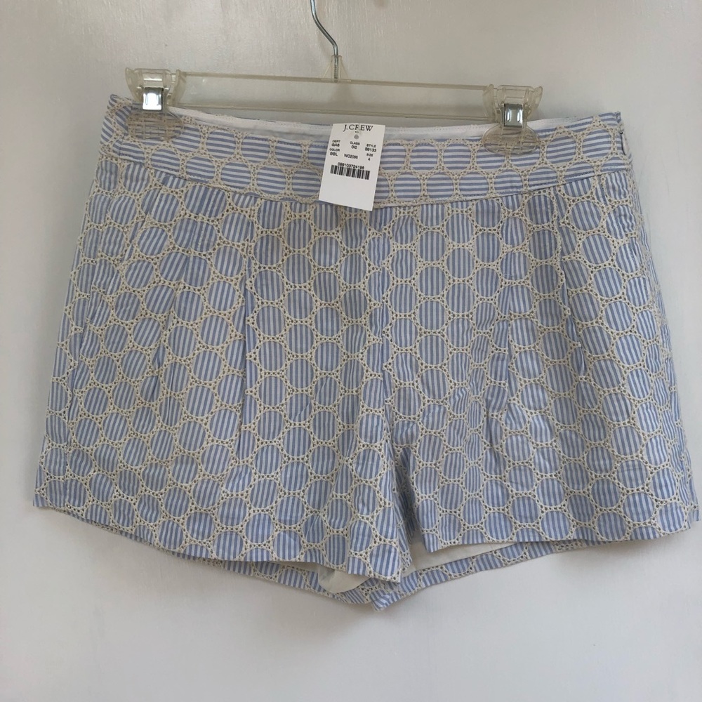 J Crew Eyelet Seersucker Shorts
